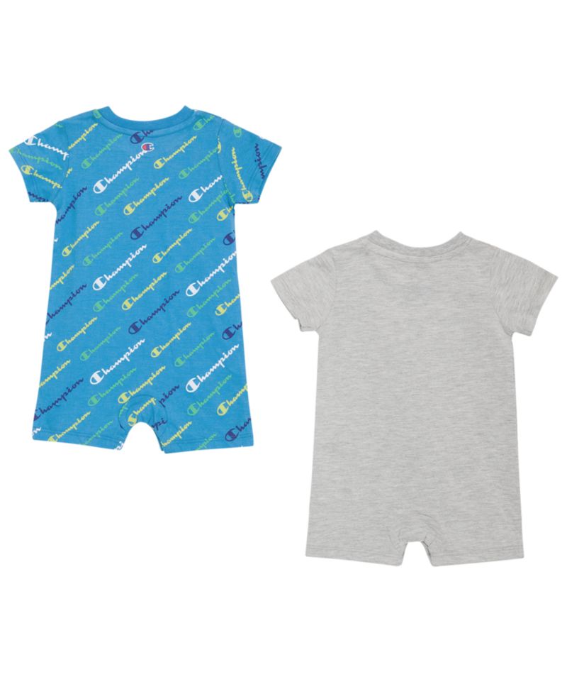 Baby Boys' Logo Print Rompers, 2 Pack
