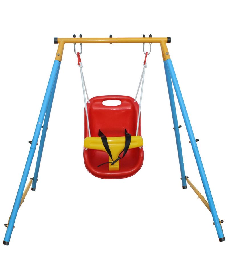 Boys Metal Swing Set with Safety Belt