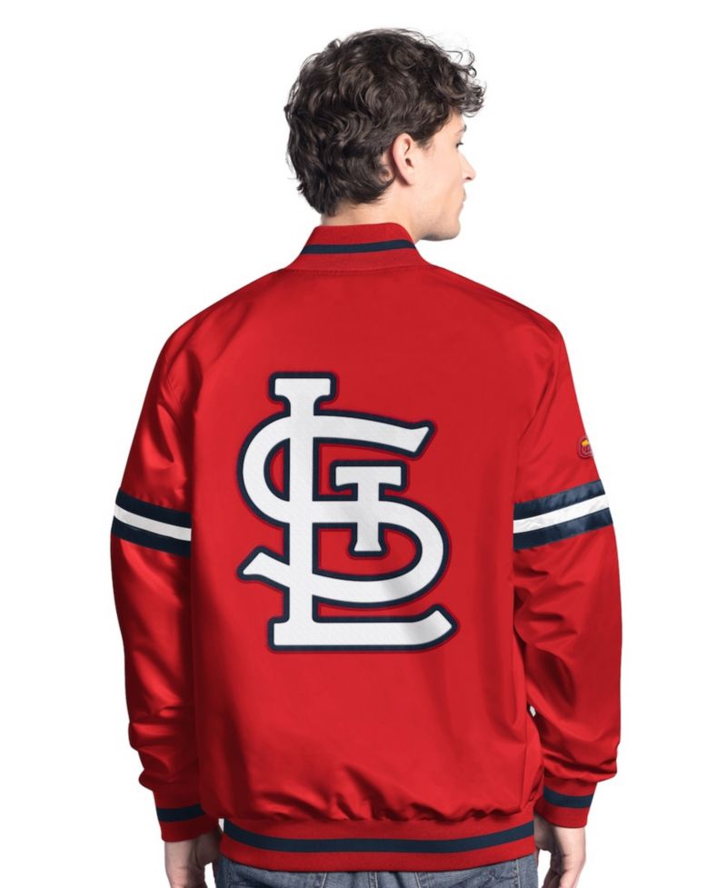 Men's Red St. Louis Cardinals Scout Full-Snap Varsity Jacket