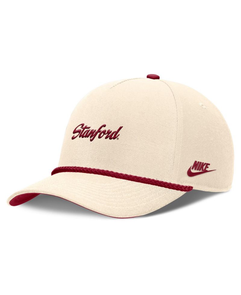 Men's and Women's Natural Stanford Cardinal Legacy Vintage Rope Rise Adjustable Hat