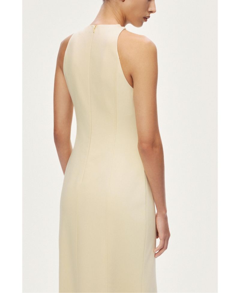Women's Sleeveless Button-Front Midi Dress