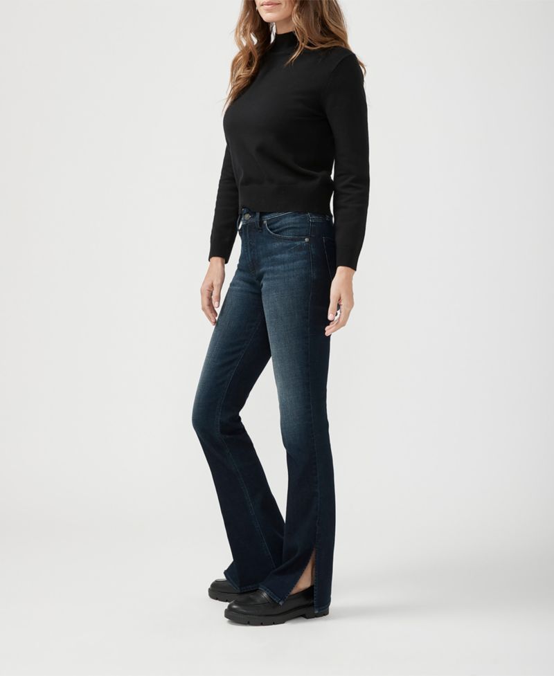 Women's Avery High Rise Curvy Fit Slim Bootcut Jeans