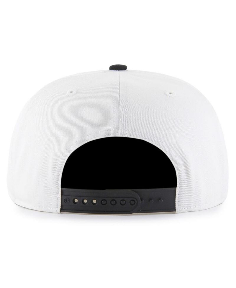 Men's White/Black St. Louis Cardinals Foundation Captain Snapback Hat