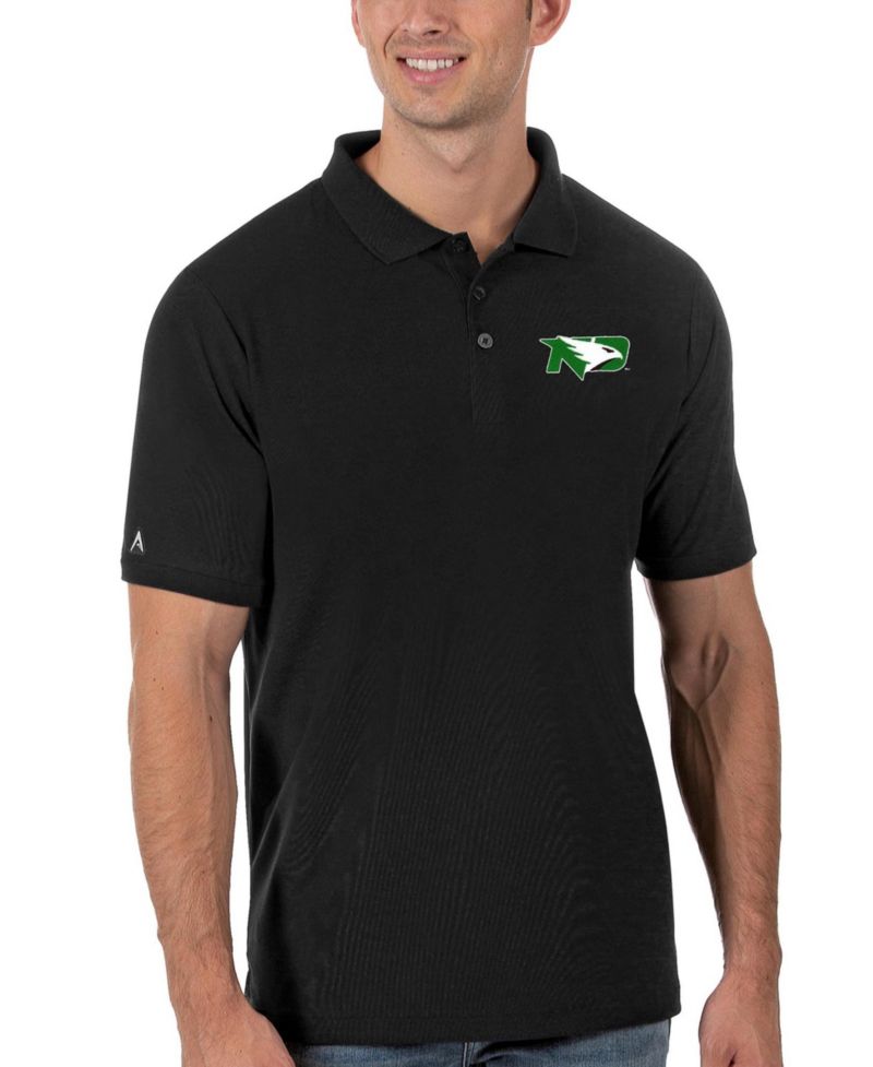 Men's Black North Dakota Legacy Pique Polo Shirt