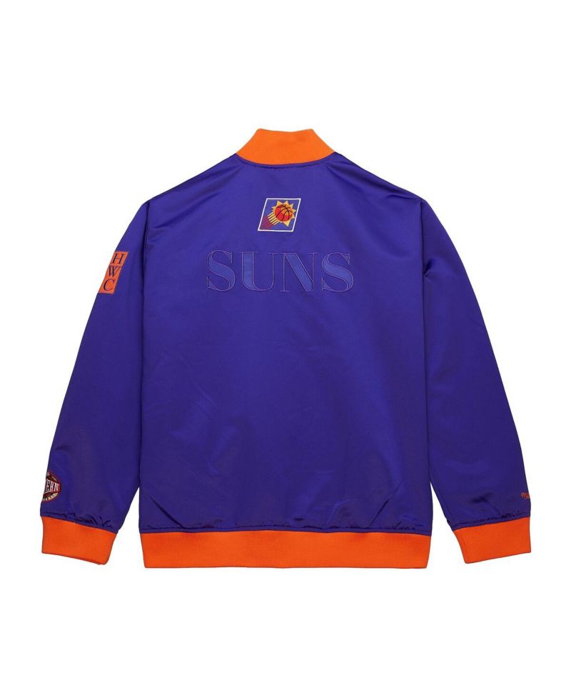 Men's Purple Phoenix Suns Hardwood Classics Team OG 3.0 Lightweight Satin Full-Snap Jacket