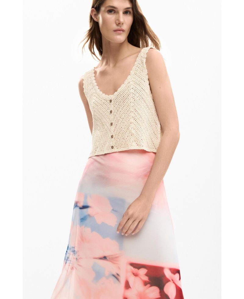 Women's Combined crochet dress
