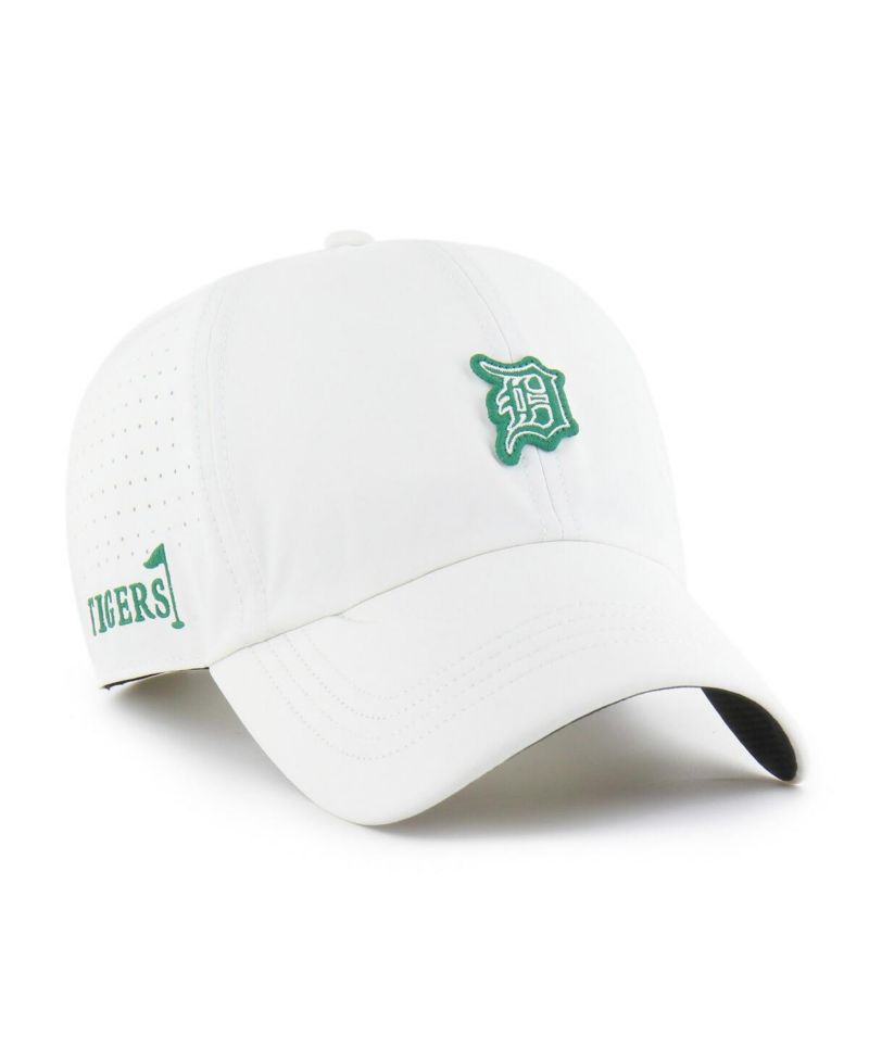 Men's White Detroit Tigers Elevated Greens Clean Up Adjustable Hat