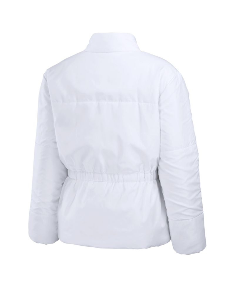 Women's White Indianapolis Colts Packaway Full-Zip Puffer Jacket