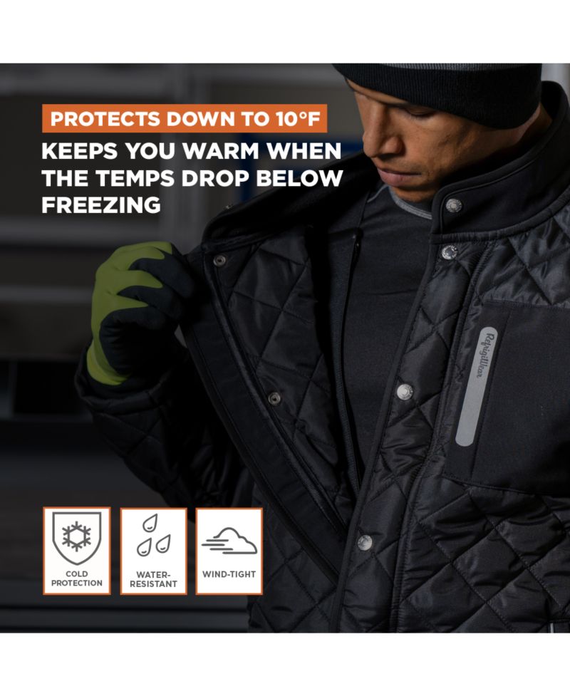 Men's Insulated Diamond Quilted Jacket