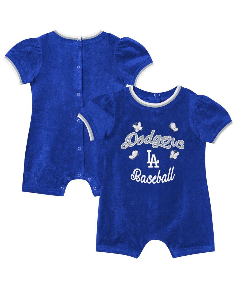 Baby Girls Royal Los Angeles Dodgers Wind-Up Coverall