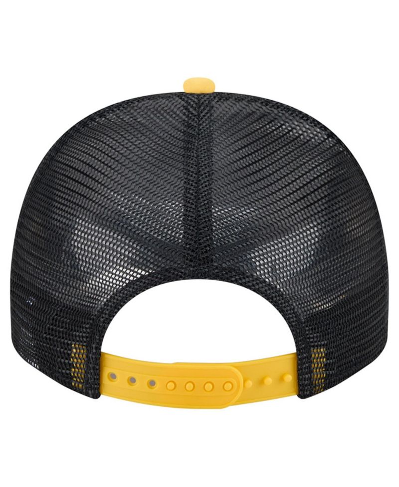 Men's White/Gold Pittsburgh Steelers Foodie 9FIFTY A-Frame Trucker Snapback Hat
