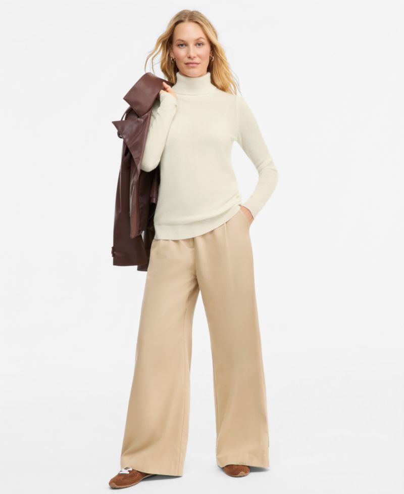 Petite Cashmere Turtleneck Sweater