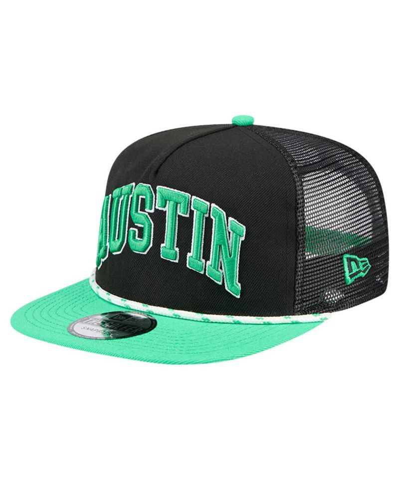 Men's Black Austin FC Throwback Golfer Snapback Hat