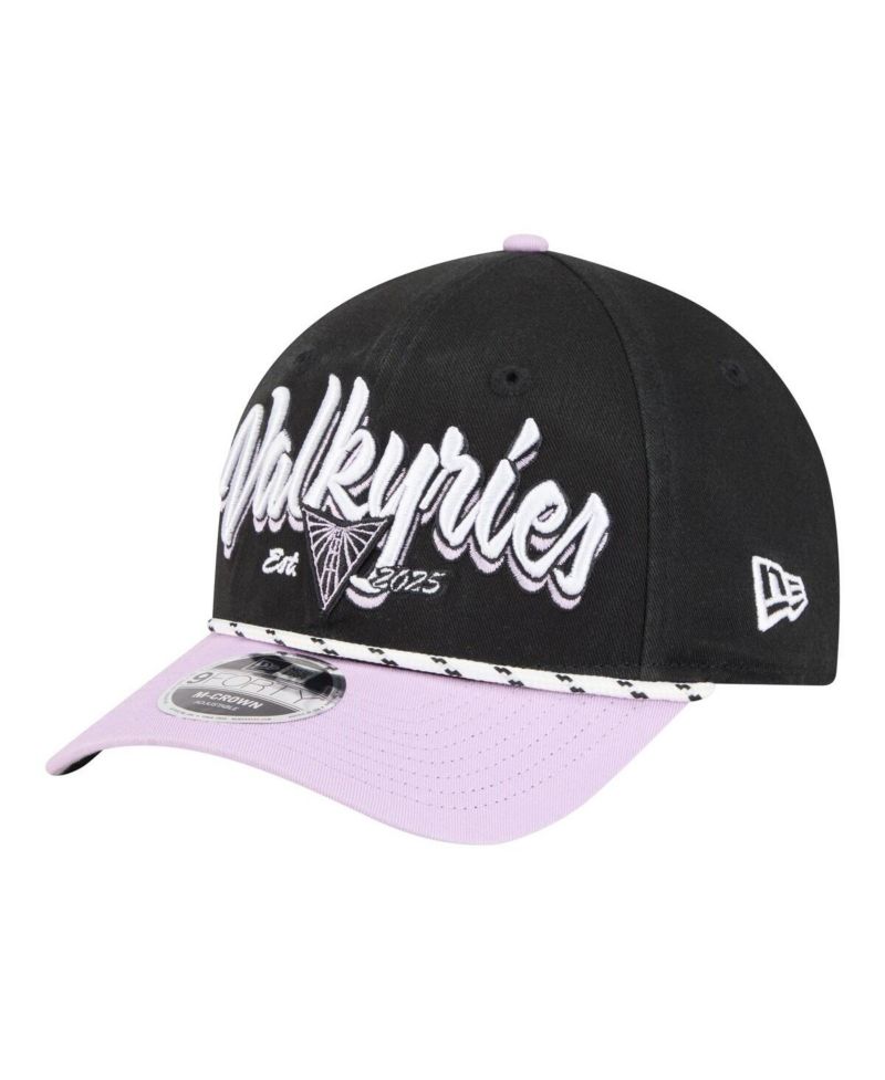 Men's and Women's Eclipse Black/Violet Golden State Valkyries Team Loyal Script Two-Tone M-Crown 9FORTY Adjustable Hat