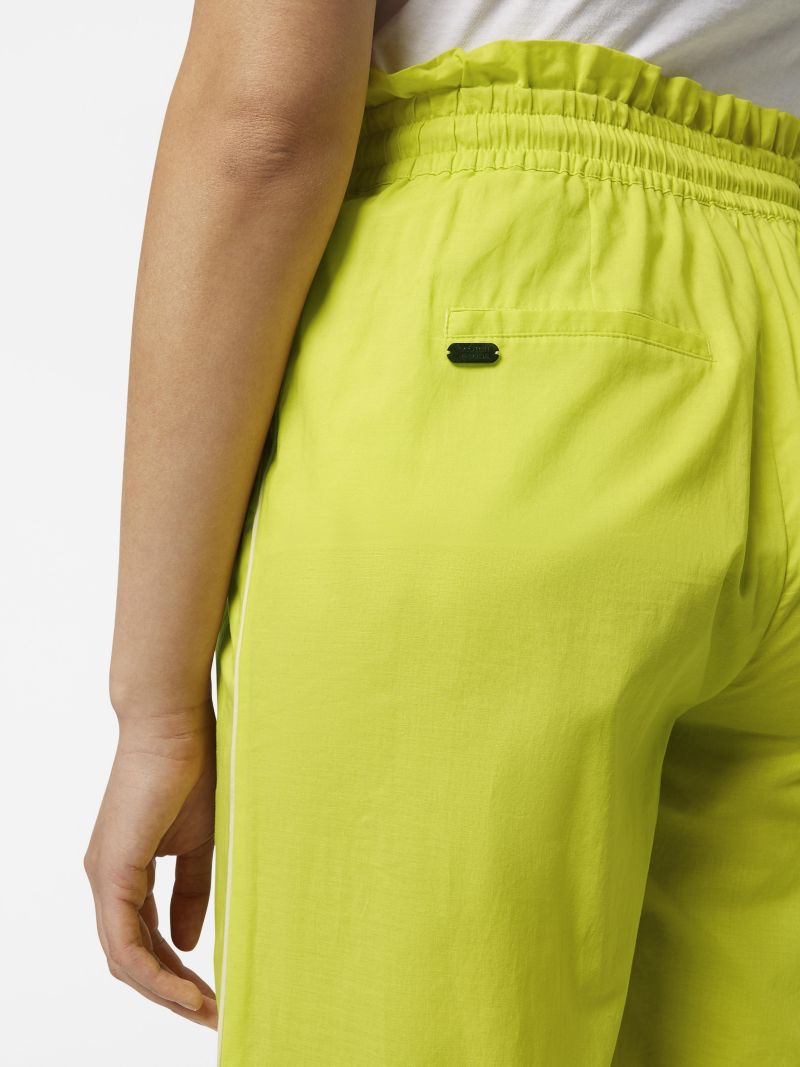 Women's Cotton Voile High-Rise Wide-Leg Pull On Pants