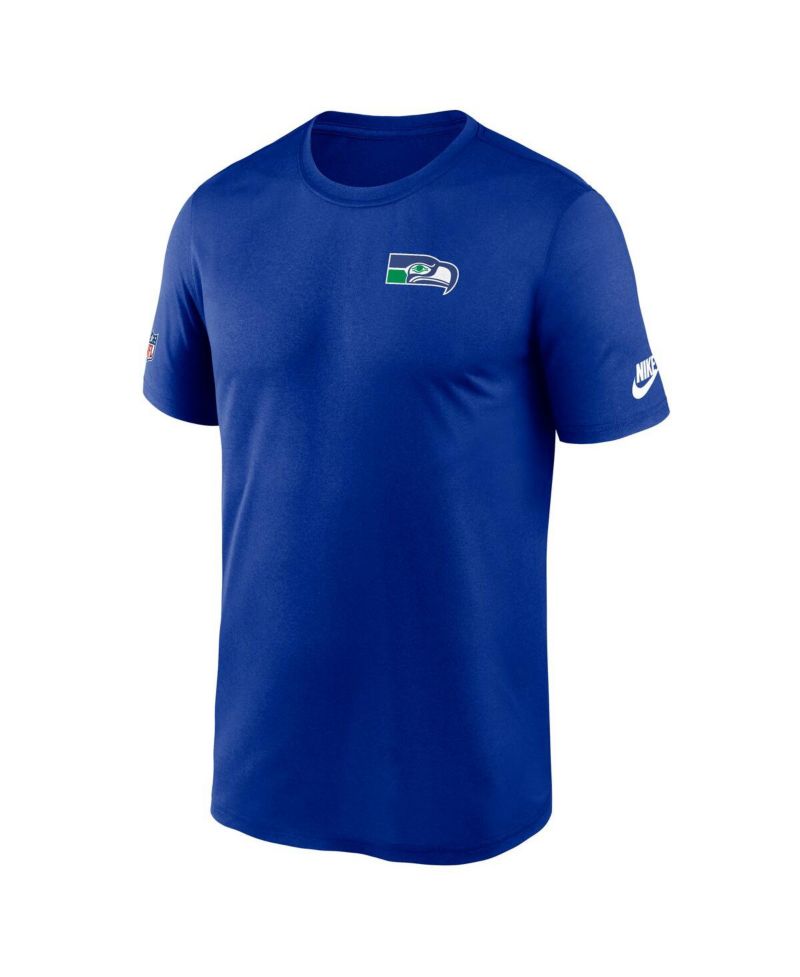 Men's Royal Seattle Seahawks Sideline Alt Pack Small Logo Legend Performance T-Shirt