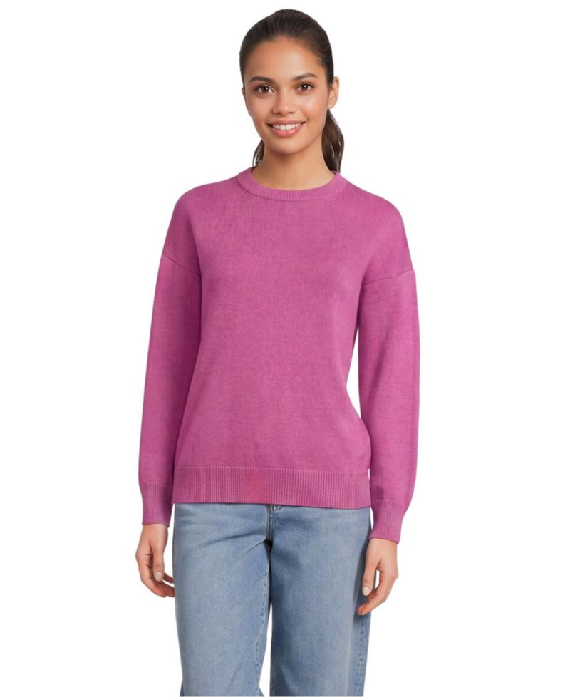 Women's Drifter Drop-Shoulder Striped Crew Neck Sweater