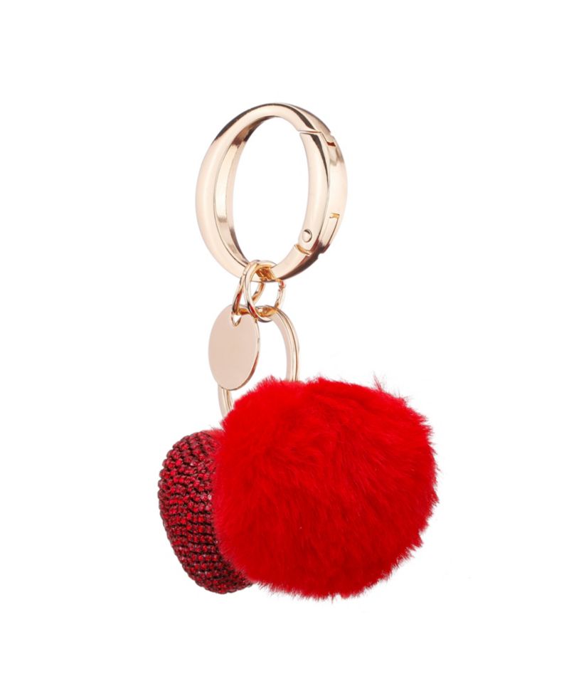Crystal Heart Poof Handbag Charm