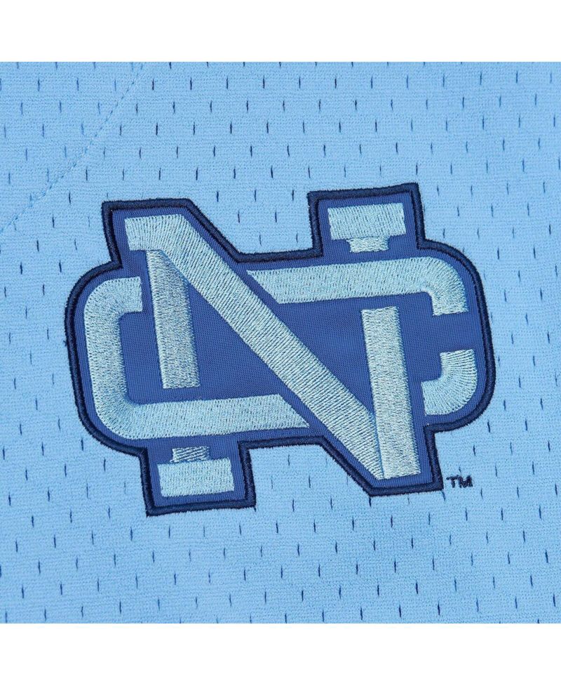 Men's Carolina Blue North Carolina Tar Heels Game Time Vintage Mesh Button Front Jersey