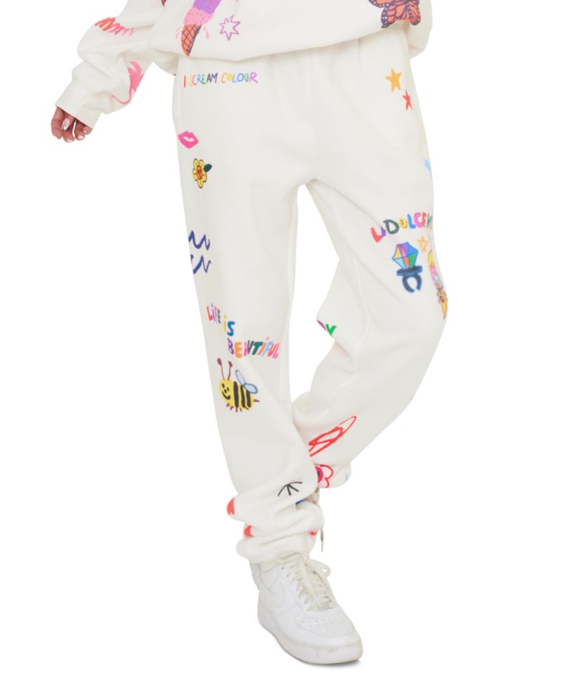 Juniors' Somebody Loves You Pull-On Jogger Pants