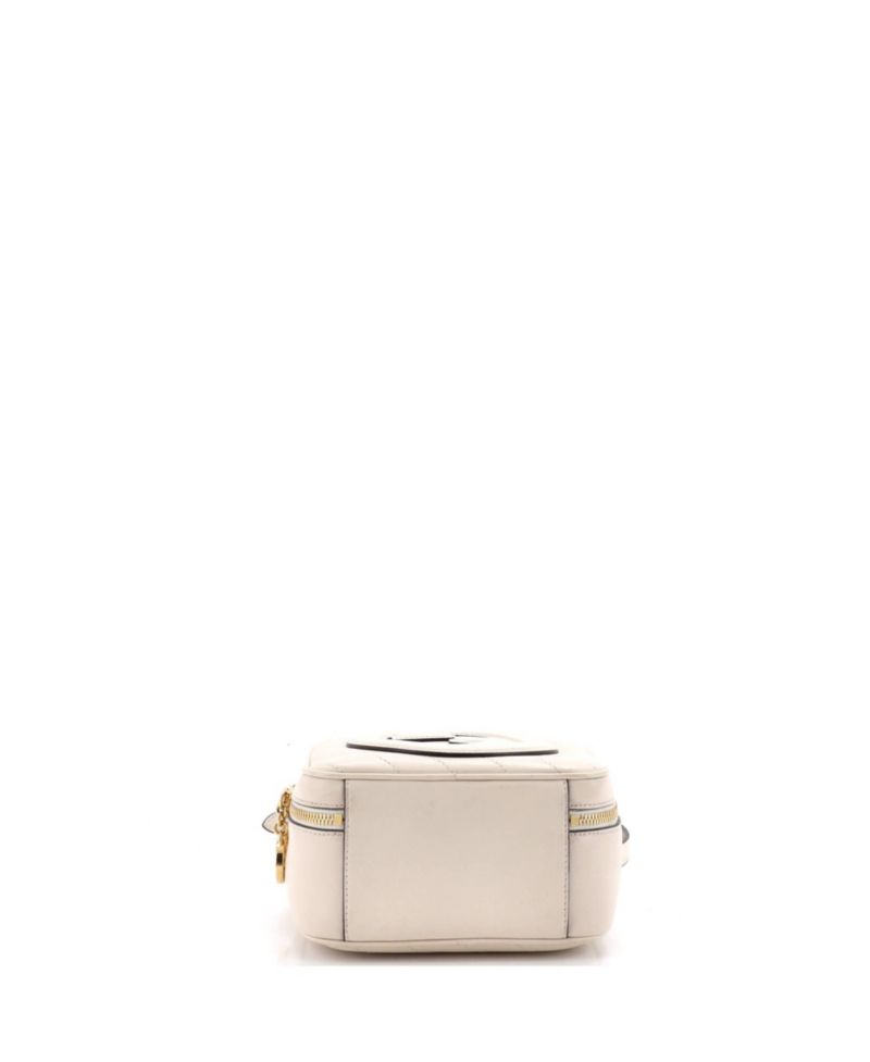 Blondie NM Top Handle Shoulder Bag Diagonal Quilted Leather