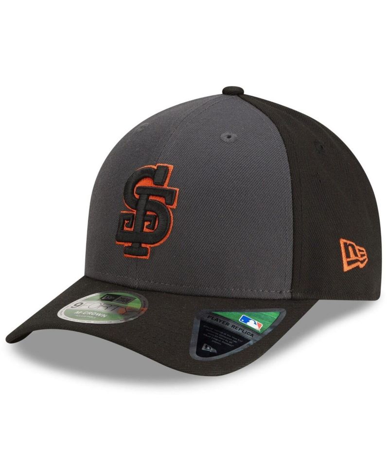 Men's Gray/Black San Francisco Giants Player Replica Alternate 9FORTY M-Crown Adjustable Hat