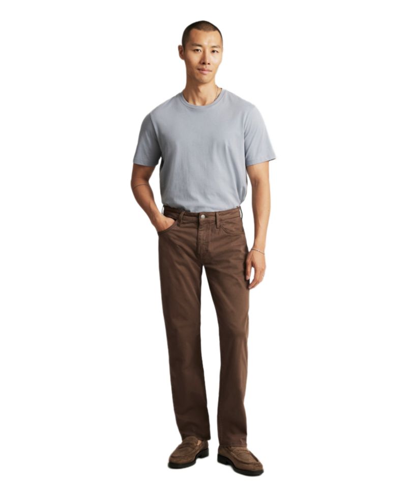 Men's Zach Straight-Leg Regular-Rise Twill Pants