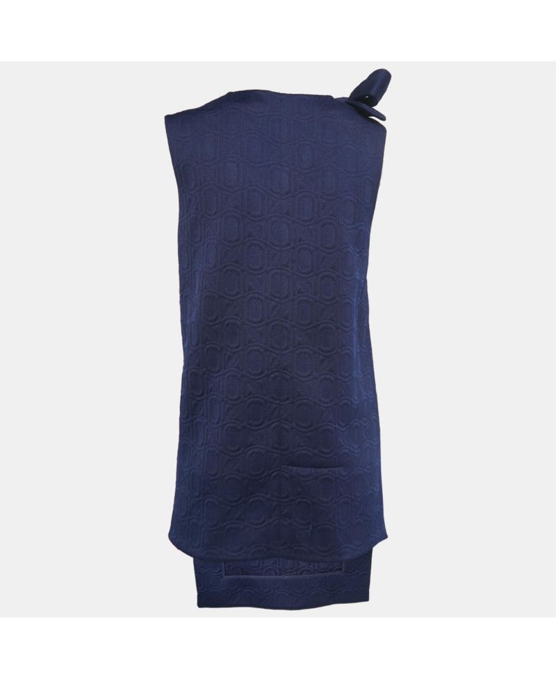 Women's Navy Jacquard Dress
