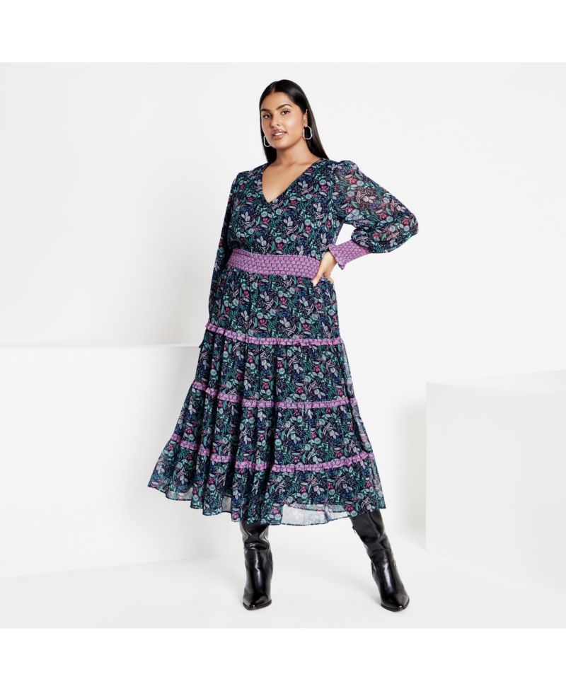 Plus Size Gwendolyn Print Dress