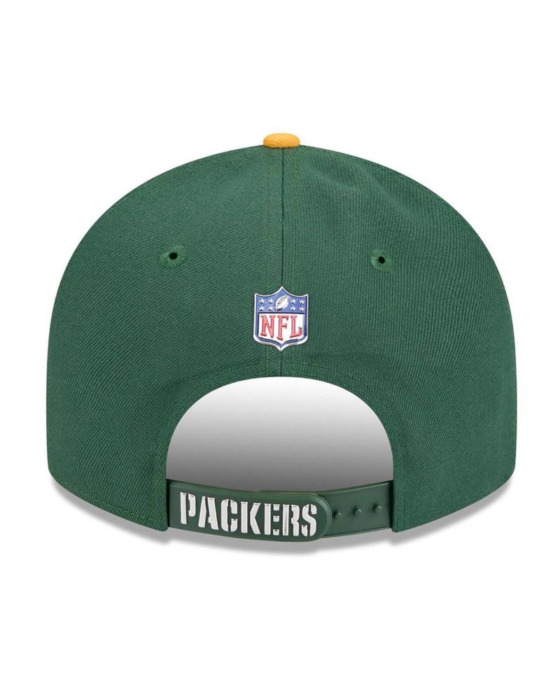 Men's Green/Gold Green Bay Packers 2026 NFL Draft On Stage Pre-Curved 9FIFTY Snapback Hat