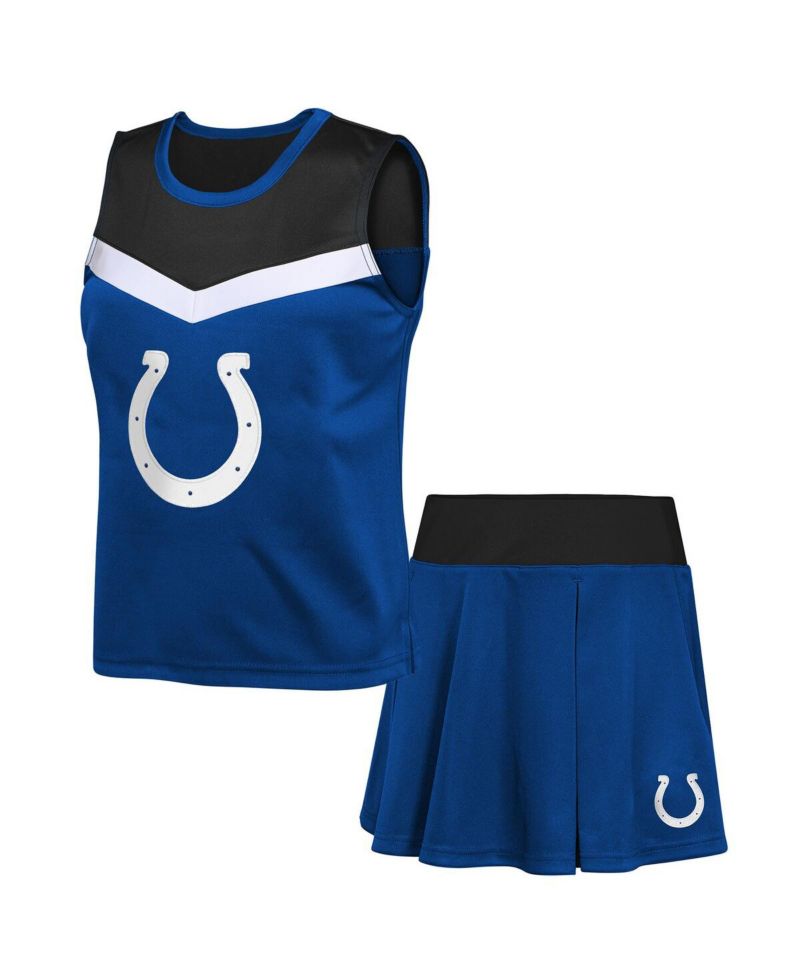 Big Girls 2-Piece Royal Indianapolis Colts Spirit Cheerleader Dress Set