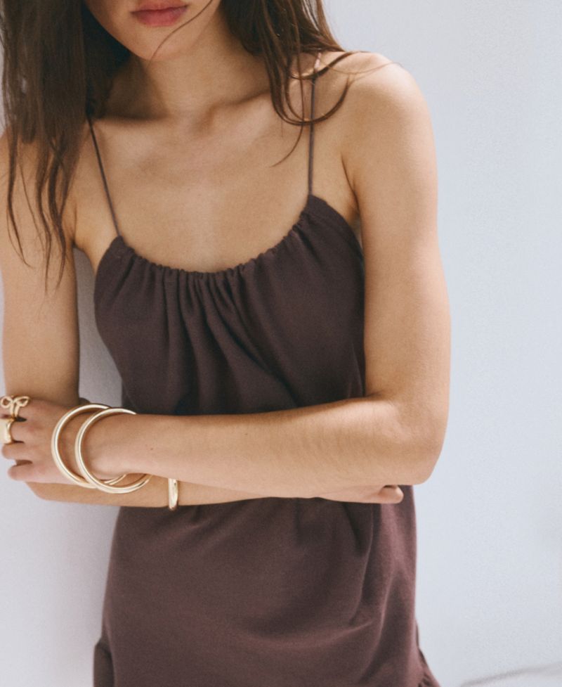 Women's Gathered Neckline Knit Dress