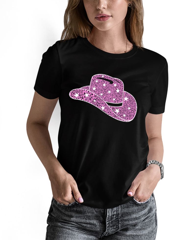 Women's Word Art Cowgirl Hat T-Shirt