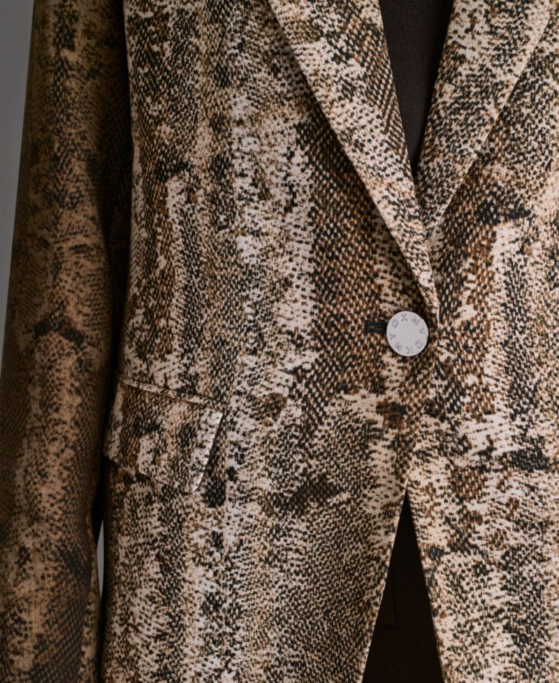 Women's Printed Long-Sleeve Blazer