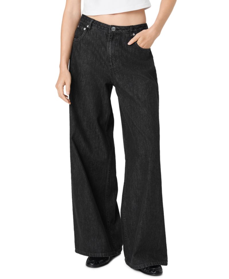 Women's Elton High-Waisted Wide-Leg Denim Jeans