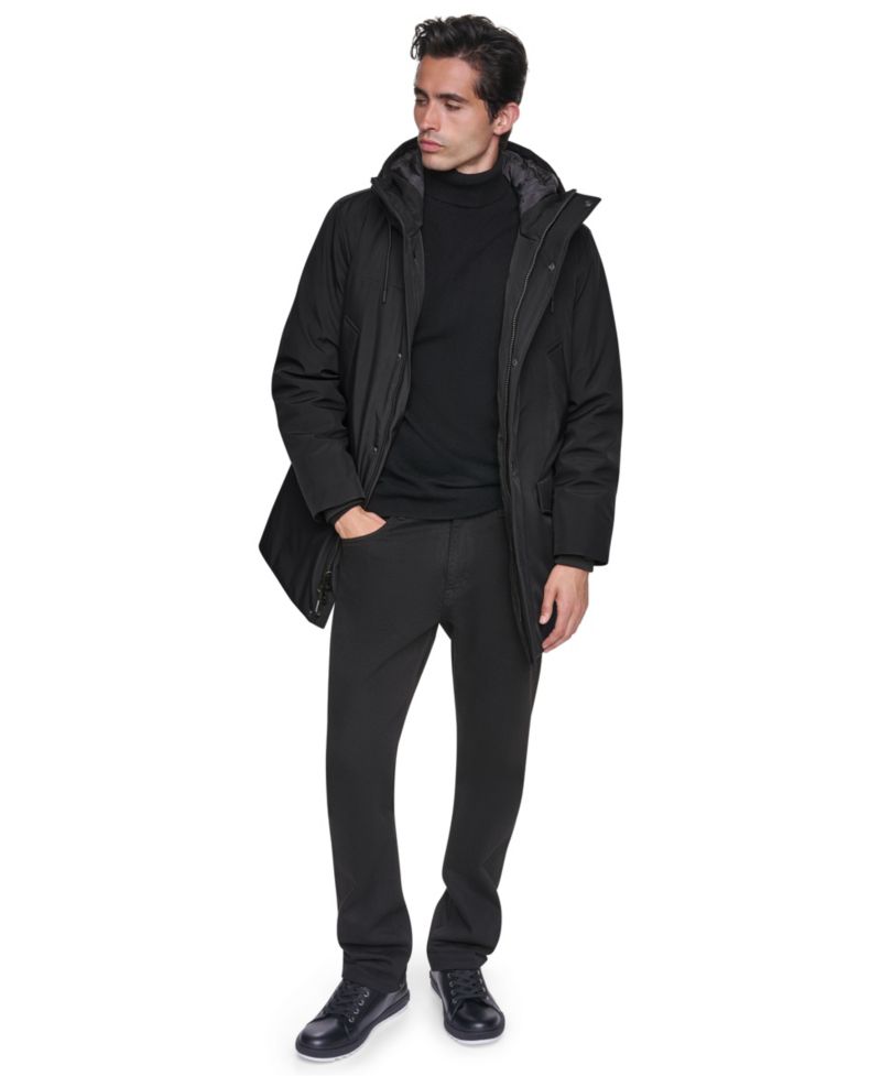 Men's Heavyweight Signature Parka with Attached Hood Jacket