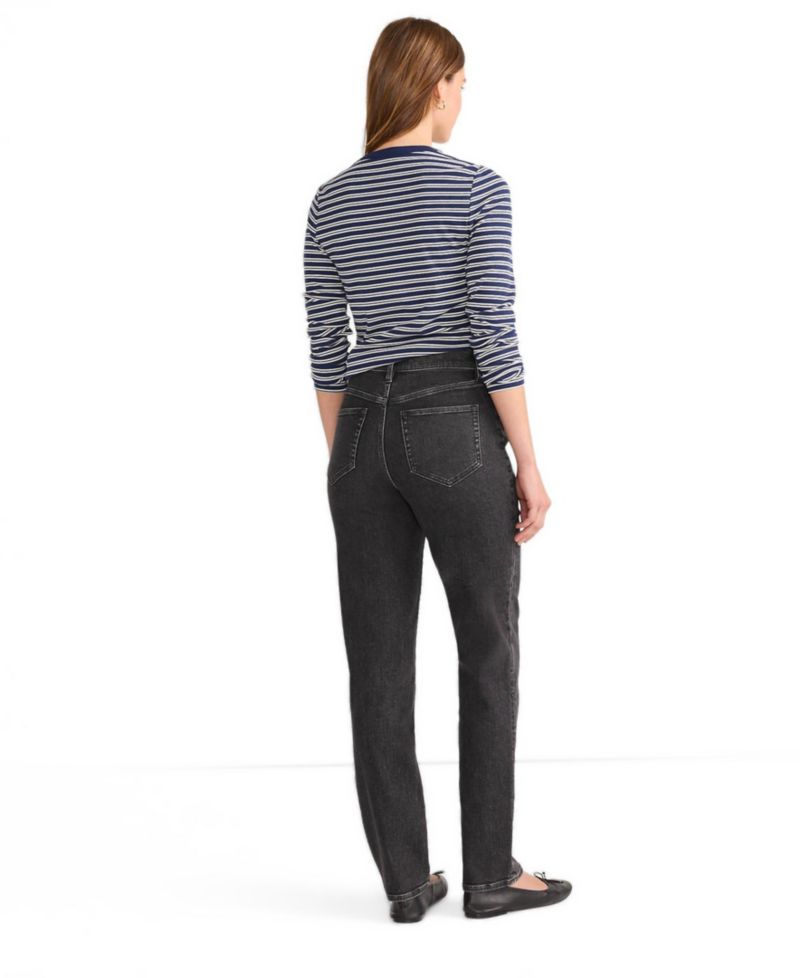 Women's Denim High Rise Straight Leg Jeans