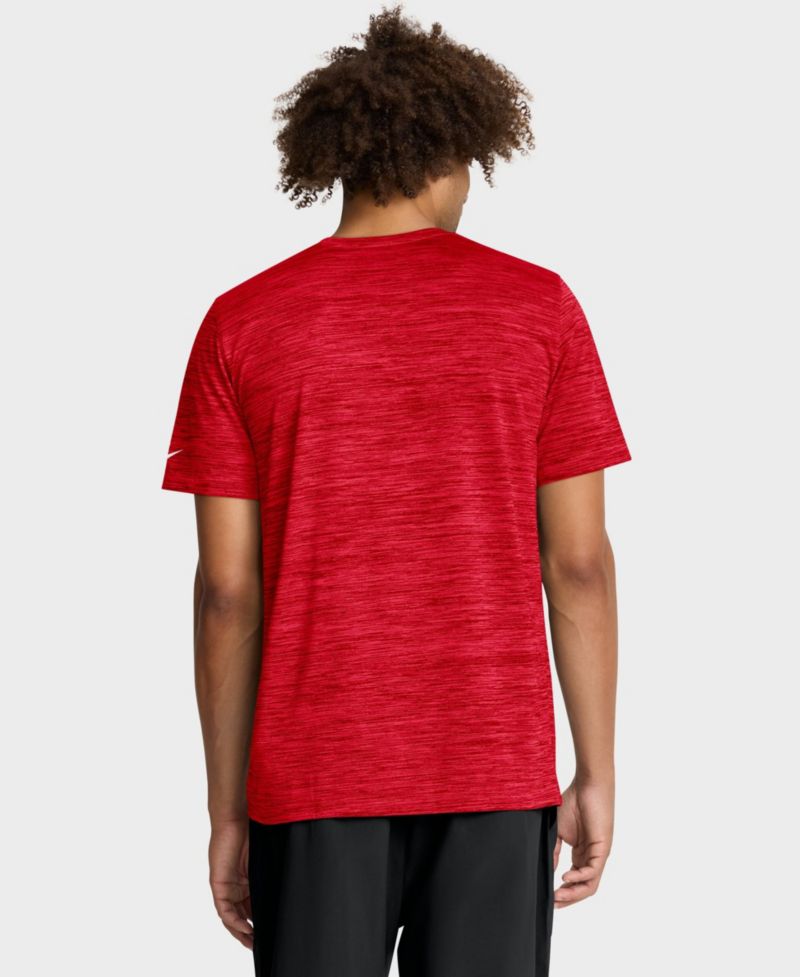 Men's Kansas City Chiefs Velocity Screen Print Cross-Dyed T-Shirt