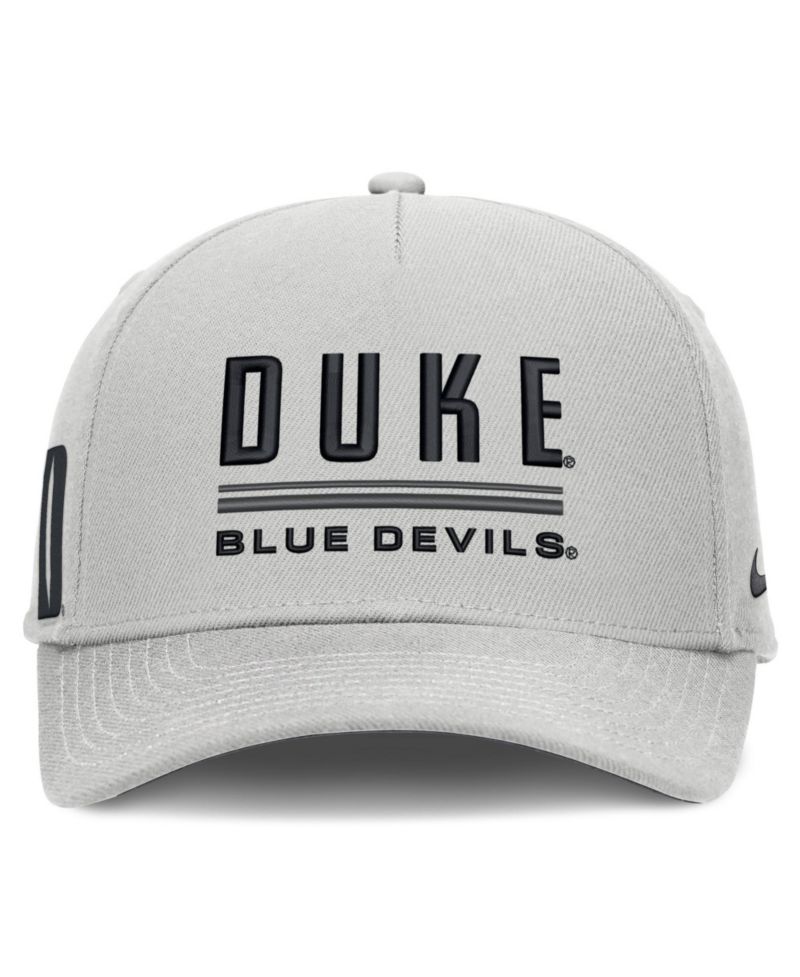 Men's Gray Duke Blue Devils 2026 Sideline Dri-FIT Rise Adjustable Hat