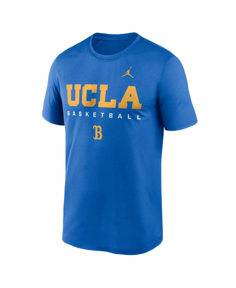 Men's Blue UCLA Bruins 2025 Courtside Basketball Legend Dri-FIT T-Shirt