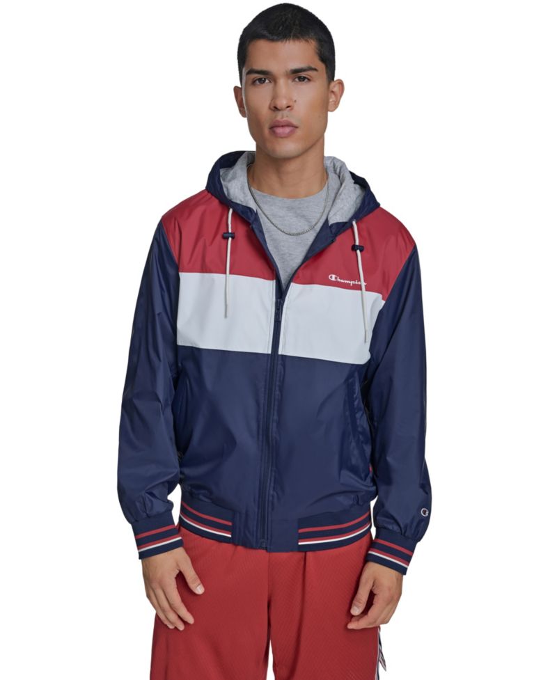 Men's Retro Hooded Rain Jacket