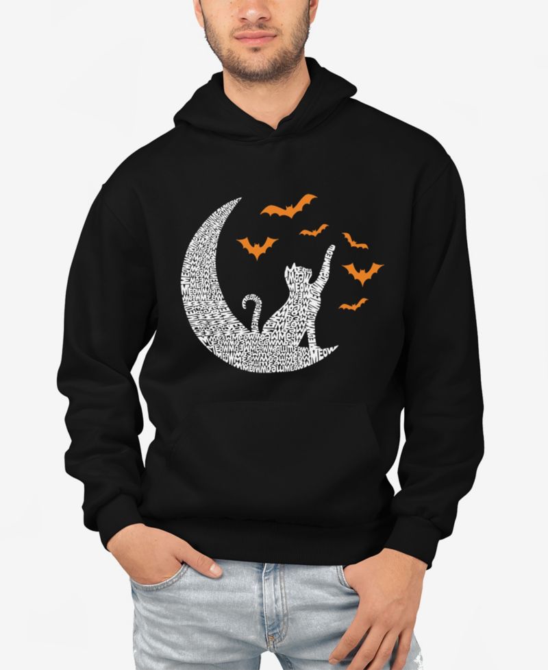 Men's Lunar Bats Word Art Hooded Sweatshirt