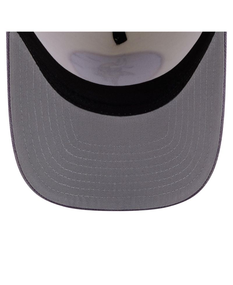 Men's Cream/Purple Minnesota Vikings Washed A-Frame 9FIFTY Snapback Hat