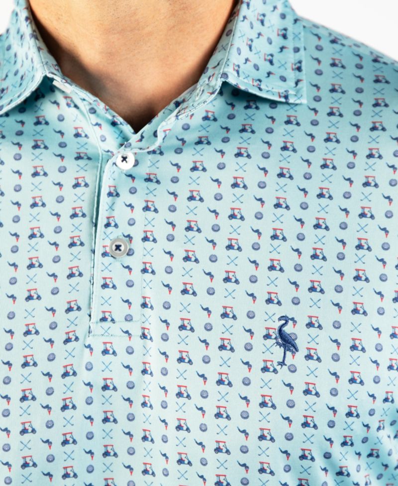 Men's Golf Carts Performance Polo