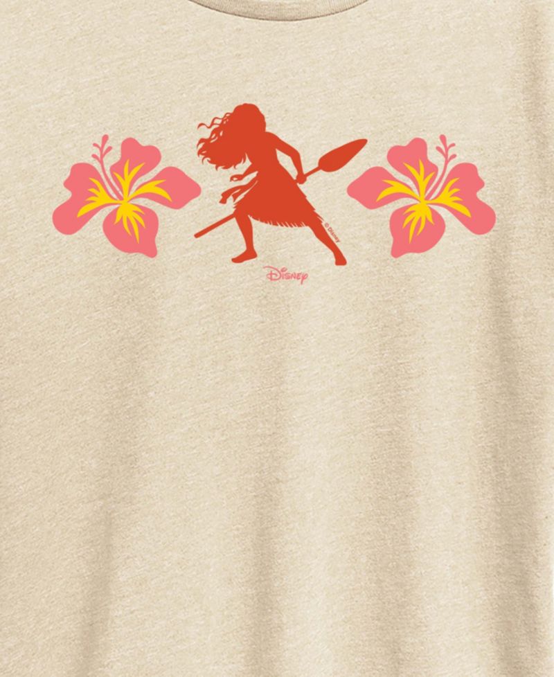 Plus Size Moana Floral Graphic T-Shirt