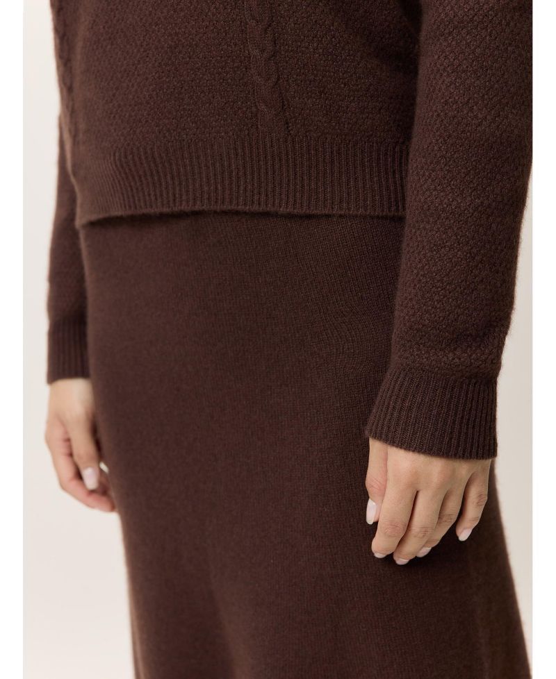 Women's Cropped Crewneck Cashmere Sweater