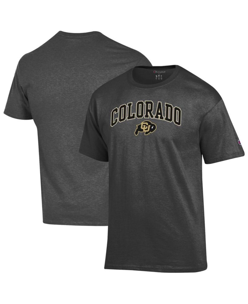 Men's Charcoal Colorado Buffaloes Arched Logo T-Shirt