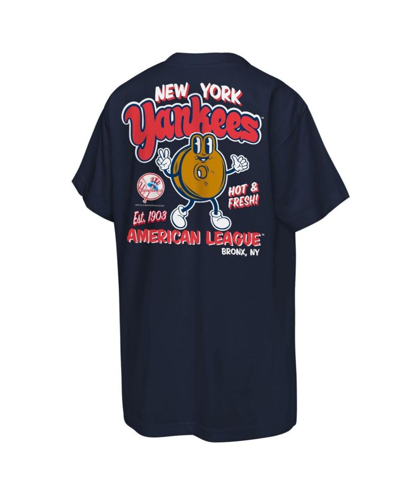Big Boys and Girls Navy New York Yankees Cooperstown Concession T-Shirt