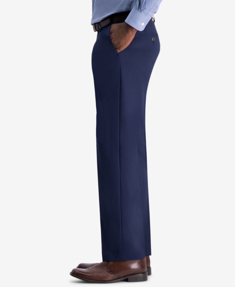 JMH Men's 4-Way Stretch Classic Fit Flat Front Dress Pant