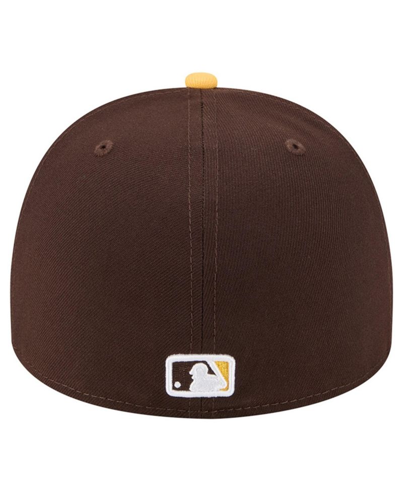 Men's Dark Brown/Yellow San Diego Padres Cartoon A-Frame 59FIFTY Fitted Hat